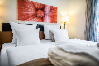 Junior suite bedroom, Scandic Webers