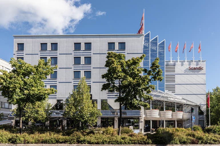 Facade at Scandic Jyvaskyla Station hotel