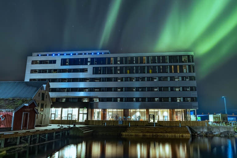 Facade of Scandic Sortland in Norway