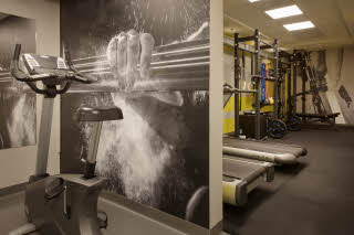 Gym at Scandic Helsfyr in Norway