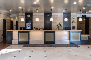 Reception at Scandic Jyvaskyla Station hotel