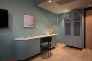 Desk of superior twin room of Scandic Helsfyr in Norway