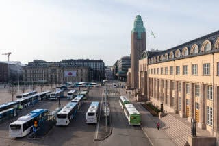view from suite, classic and superior room at scandic grand central helsinki