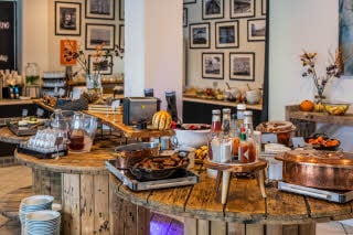 Breakfast area at Scandic Olympic in Esbjerg Denmark