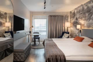 standard king room at scandic rovaniemi in finland