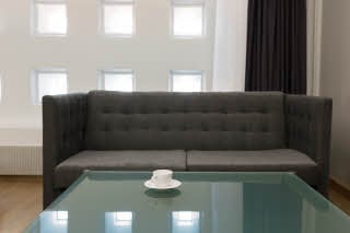 Family Superior room sofa of Scandic Grand Marina in Helsinki