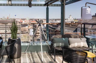 Rooftop Bar view Scandic Simonkenttä Helsinki