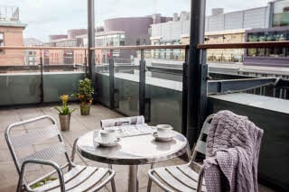 Junior Suite balcony Scandic Simonkenttä