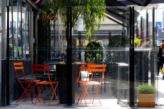 Outdoor bar chairs Scandic Malmen Stockholm