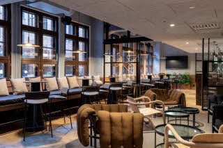 Bar at hotel Scandic Helsinki Hub