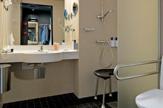 Accessibility bathroom Scandic Paasi Helsinki