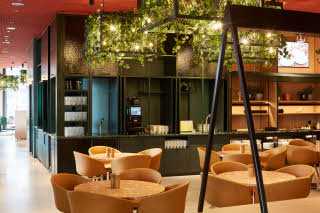Restaurant buffet Scandic Frankfurt Hafenpark Germany