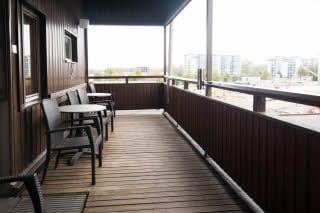 Sauna, balcony
