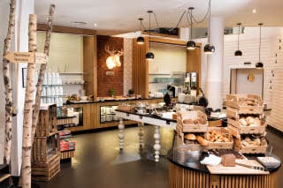 Breakfast at hotel Scandic Berlin Kurfürstendamm