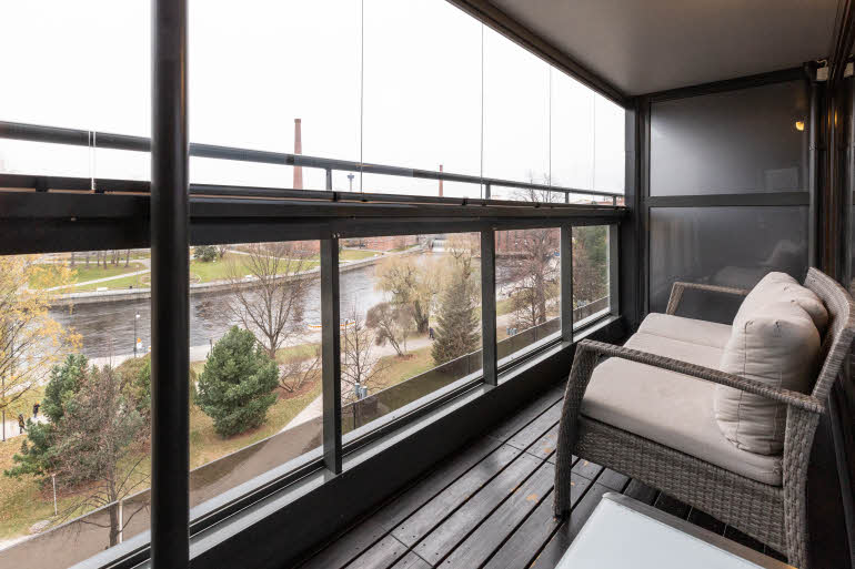 Superior Sauna, balcony