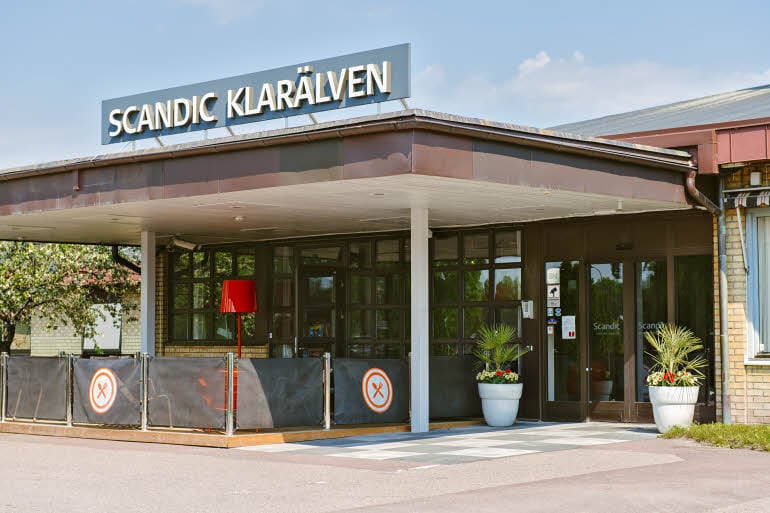 Entrance hotel Scandic Klaralven Karlstad