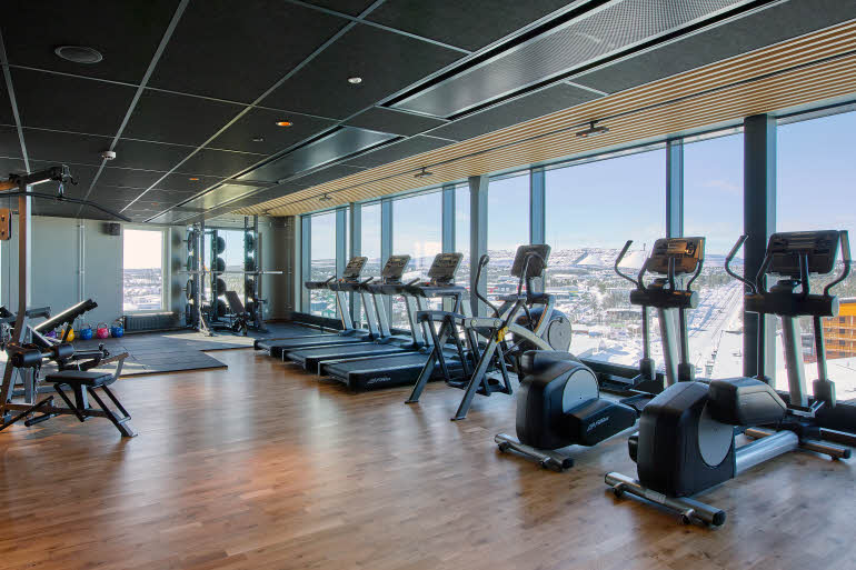 gym at scandic Kiruna