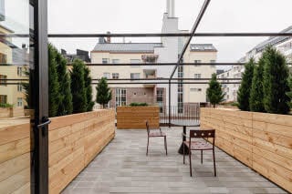 terrace king superior plus room at scandic helsinki hub