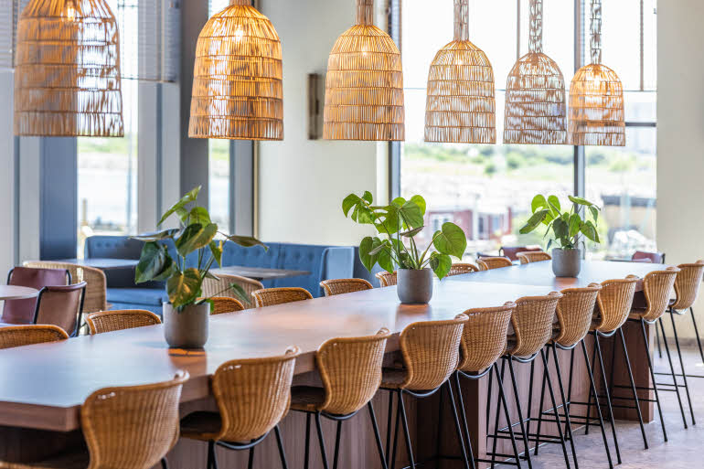Restaurant seating at Scandic CPH Strandpark