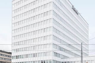 Facade of hotel Scandic Meilahti in Finland