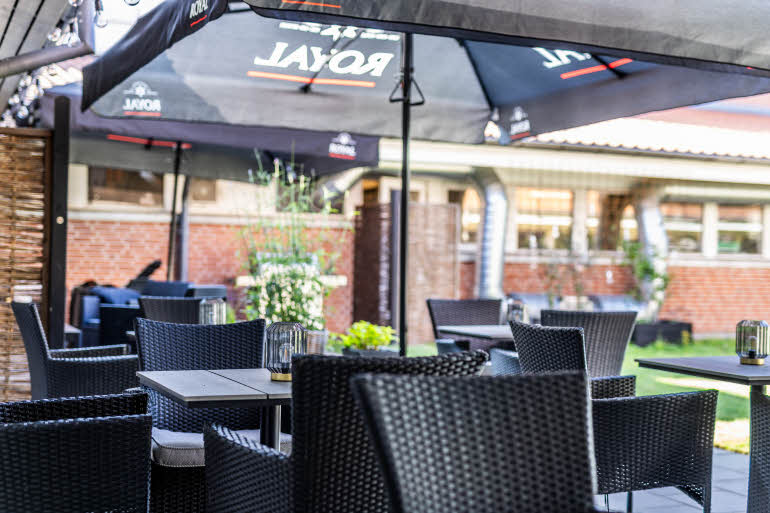 outdoor terrace at scandic ringsted