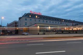 Facade of Scandic Gdańsk in Poland