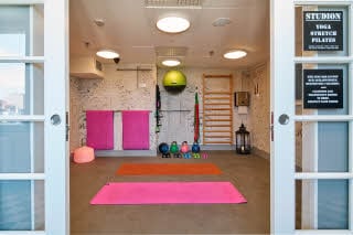 yoga room at scandic rubinen in gothenburg sweden