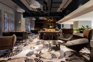 coworking lounge at scandic helsinki hub