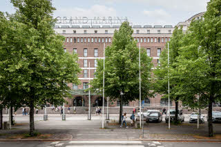 The facade of Scandic Grand Marina in Helsinki