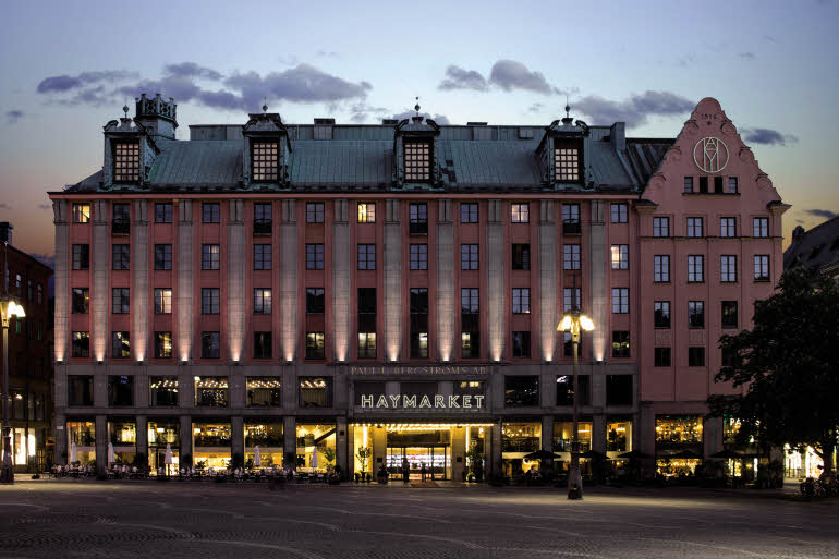 Facade of Haymarket by Scandic in Stockholm