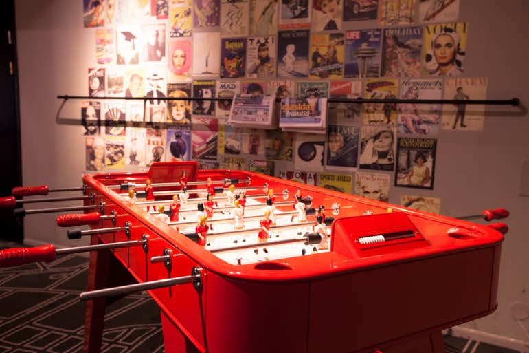 Lobby foosball table Scandic Norrkoping Nord