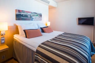 Junior suite bed Scandic Oulu City Finland