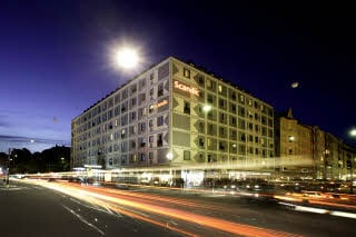 Exterior facade hotel Scandic Malmen Stockholm