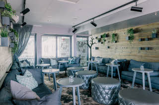 Rooftop bar lounge area Gothenburg