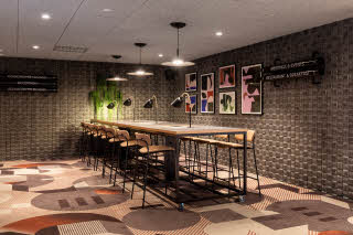 co-working lounge at scandic helsinki hub