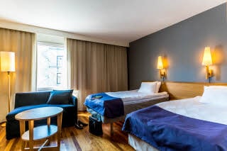 Beds in room Family Three at Scandic Portalen