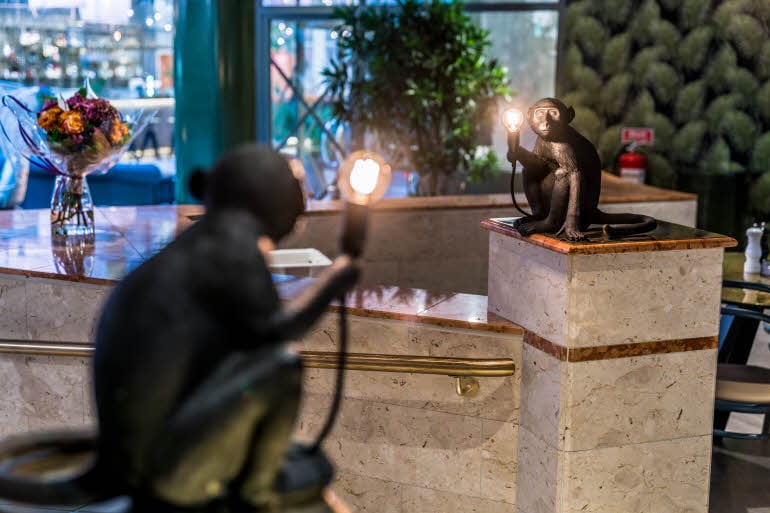 Restaurant detail lamps Scandic Skelleftea