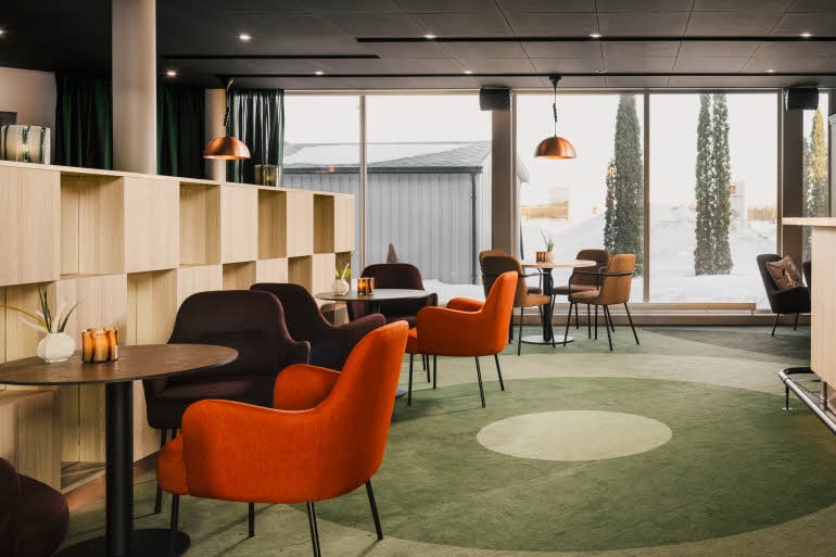 Lobby at Scandic Gardermoen