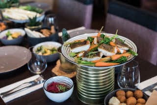 Restaurant Sharing Dinner Detail Scandic Gdansk