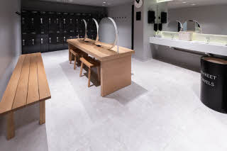 Sauna dressing room