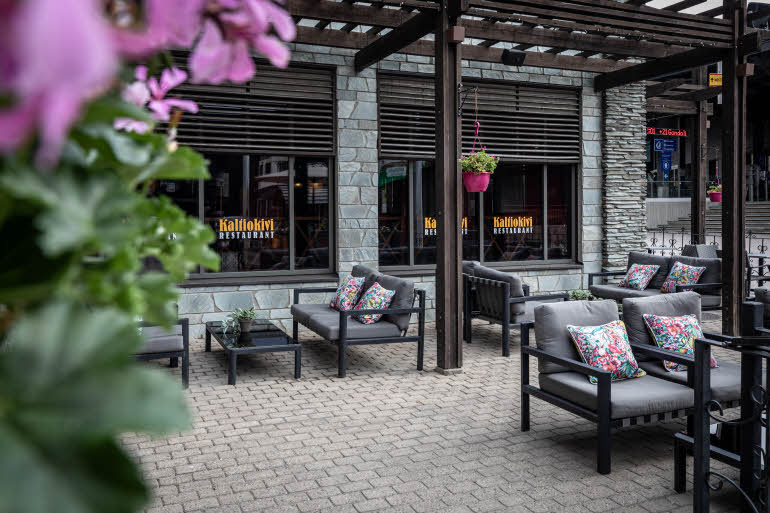 terrace at scandic rukahovi in rukatunturi finland