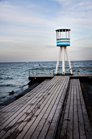 Tower at Bellevue beach